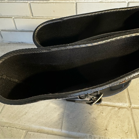 Seven7 Black Rain Boots Tall Size 9 - Picture 8 of 12